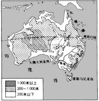 初一地理澳大利亚习题精选图片
