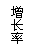 文本框: 增长率